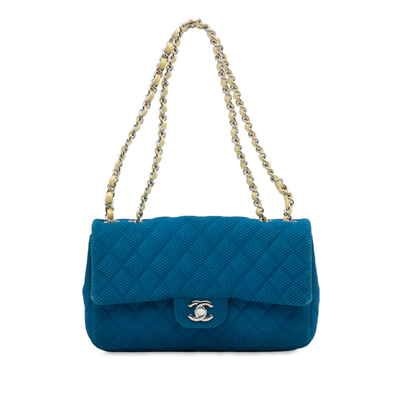 Medium Quilted Perforated Jersey Single Flap - Image 1