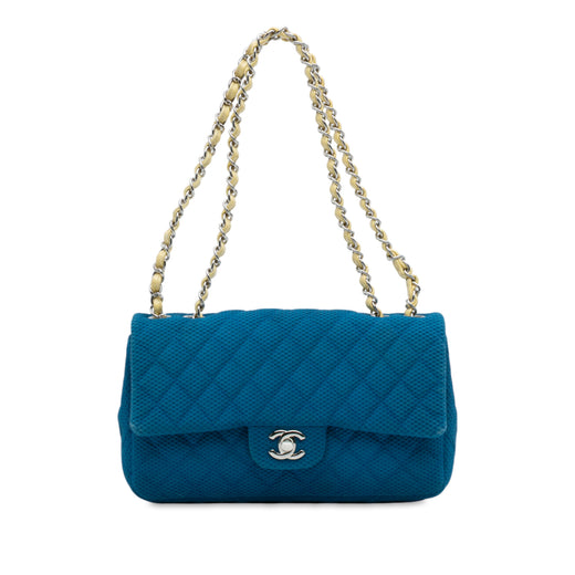 Medium Quilted Perforated Jersey Single Flap - Image 1