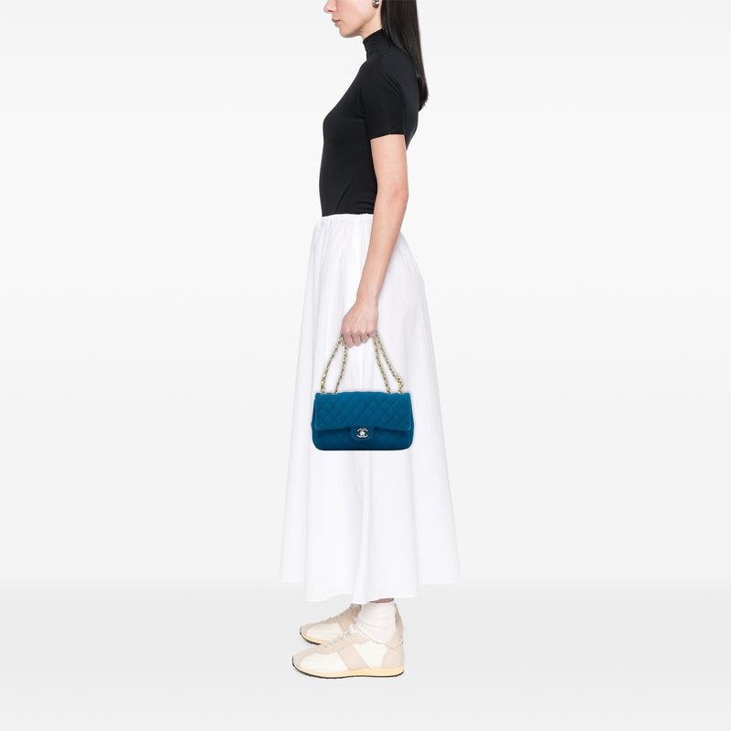 Medium Quilted Perforated Jersey Single Flap - Image 11