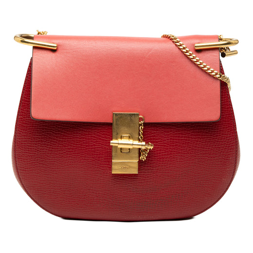 Small Bicolor Smooth and Grained Calfskin Drew Crossbody - Image 1