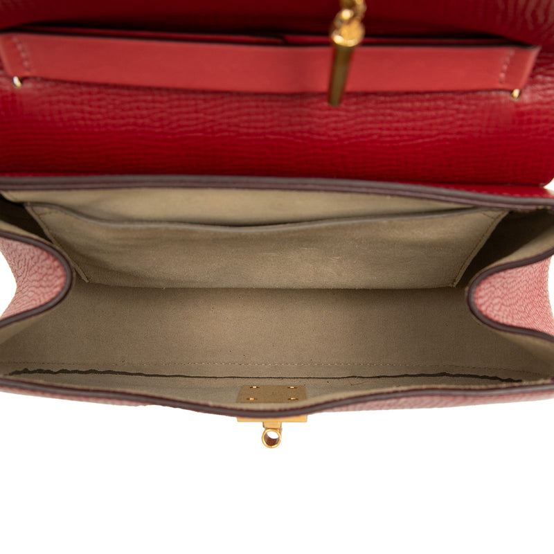 Small Bicolor Smooth and Grained Calfskin Drew Crossbody - Image 4