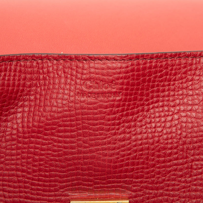 Small Bicolor Smooth and Grained Calfskin Drew Crossbody - Image 5