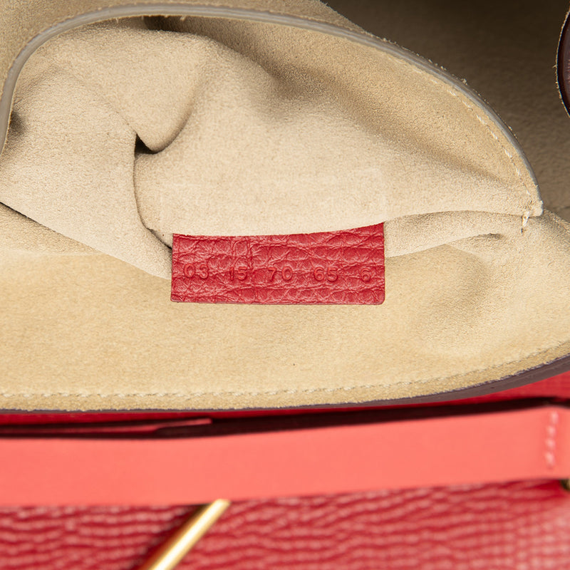 Small Bicolor Smooth and Grained Calfskin Drew Crossbody - Image 6
