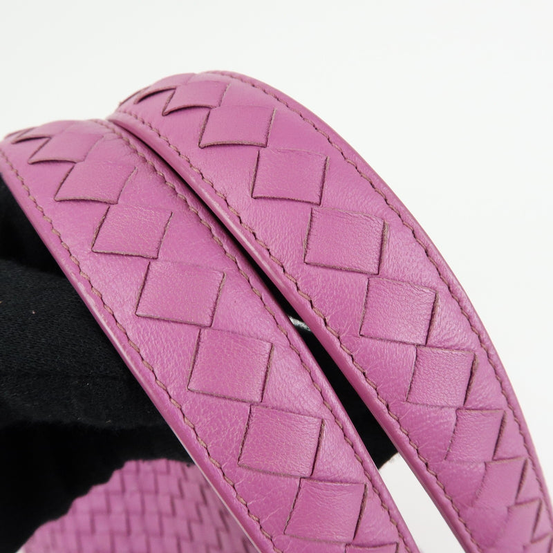 Bottega Veneta Garda Intrecciato Nappa Purple Leather Bag