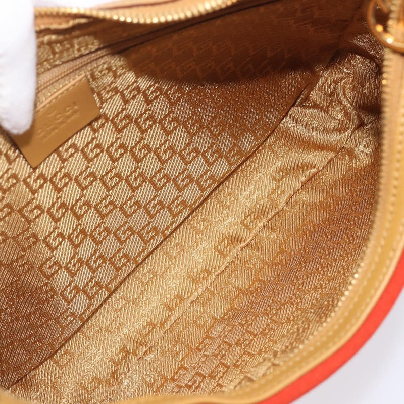 Gucci Vintage Zip Hobo Leather & Suede Red
