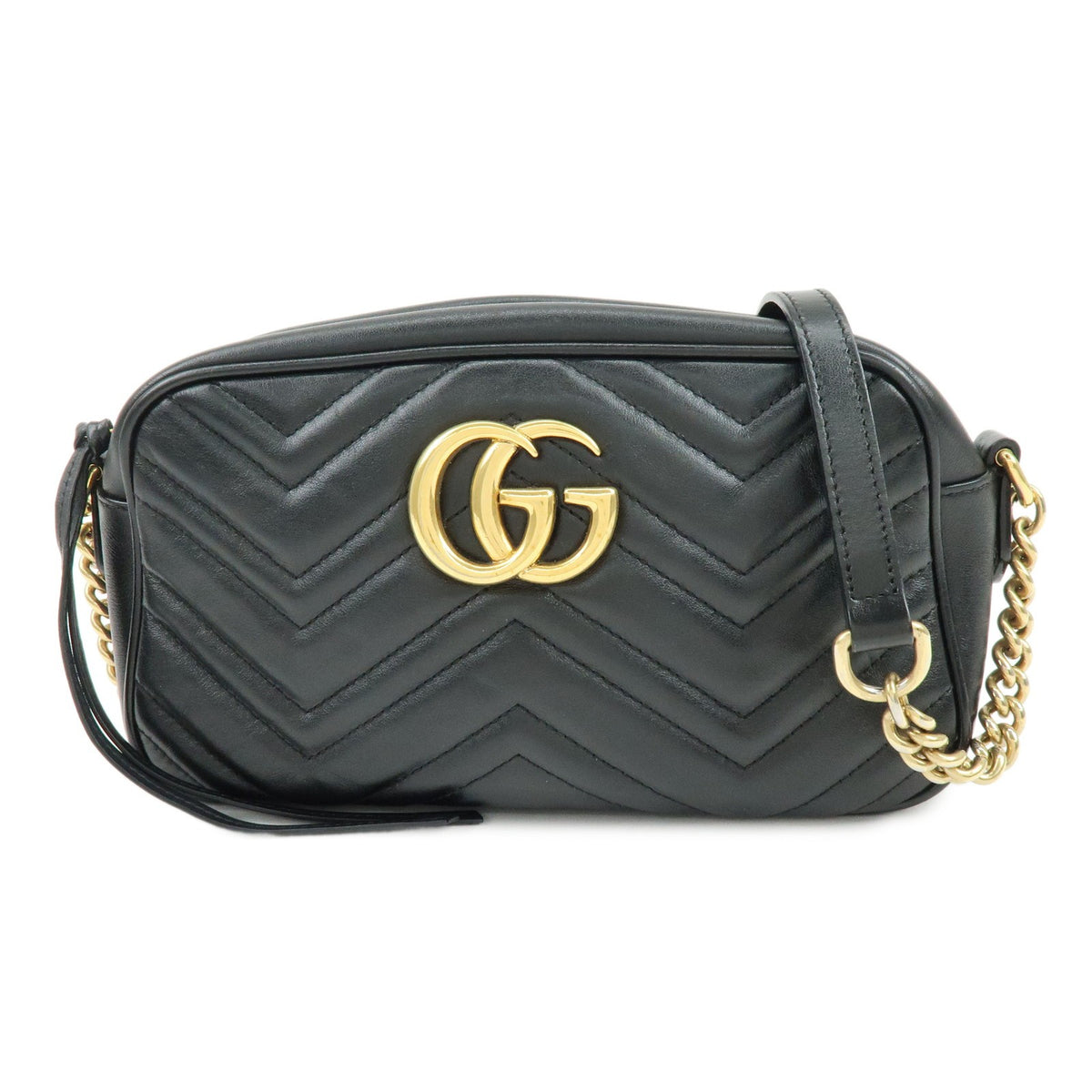 Gucci Gg Marmont Matelasse Leather Black Bag