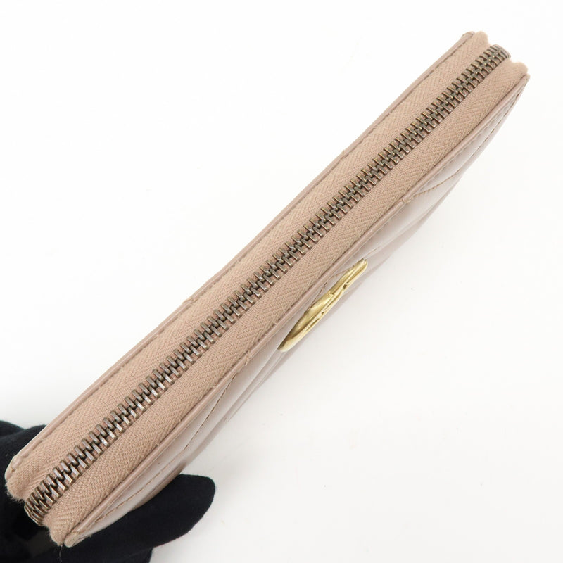 Gucci Gg Marmont Organizer Matelasse Leather Beige Accessory