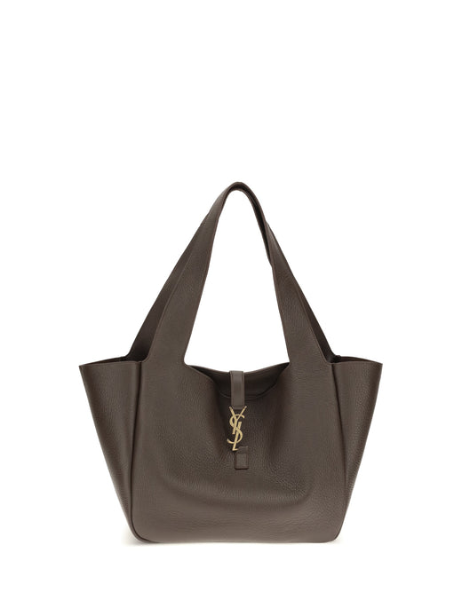 Saint Laurent Le 5 À 7 Bea Shoulder Bag — Brown Calf Leather