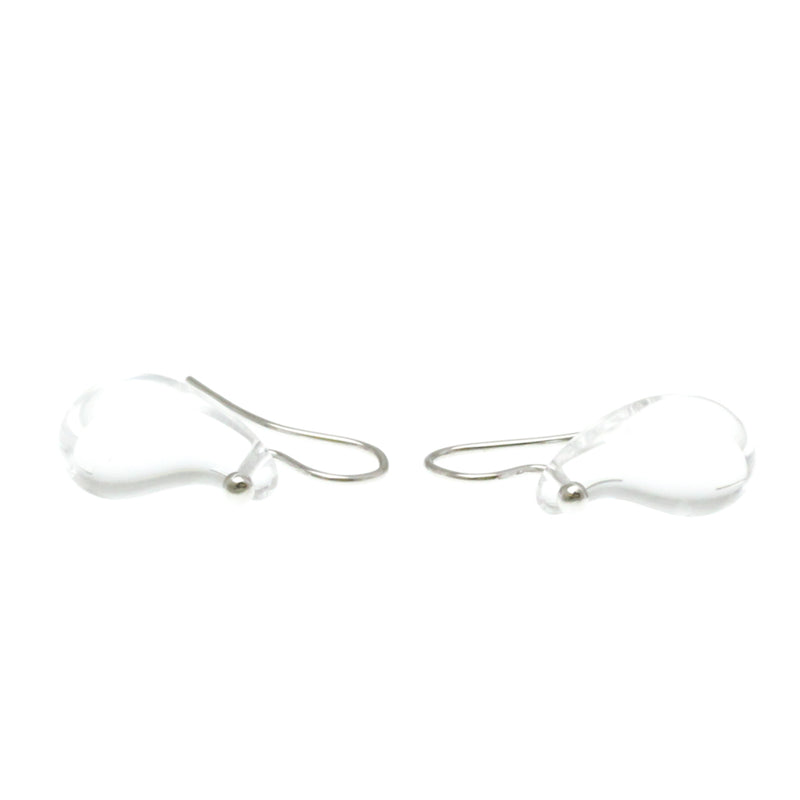 Tiffany & Co. Elsa Peretti Teardrop Platinum With Crystal Silver Bijoux