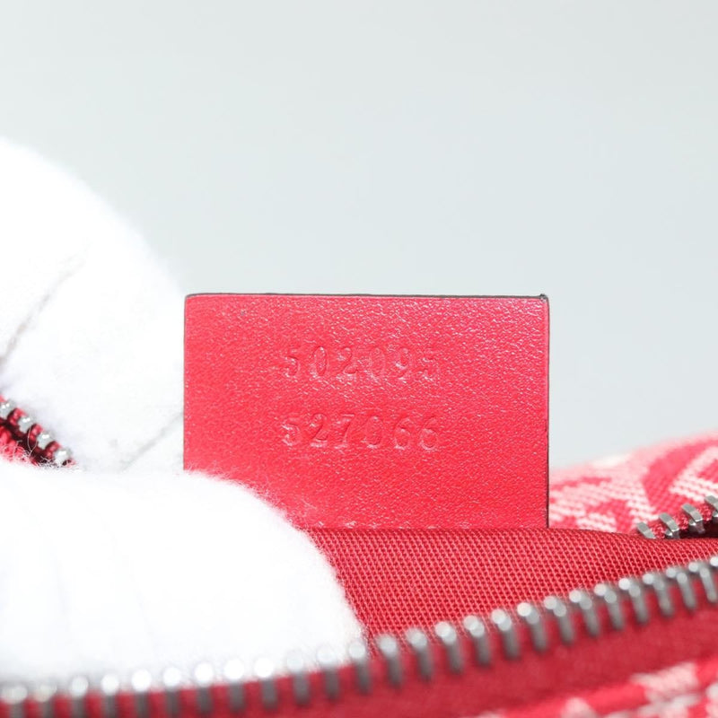 Gucci Childrens Belt Printed Gg Coated Canvas Red Bag