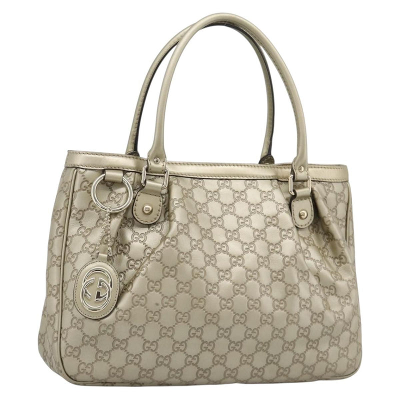 Gucci Sukey Top Handle Guccissima Leather Gold Bag