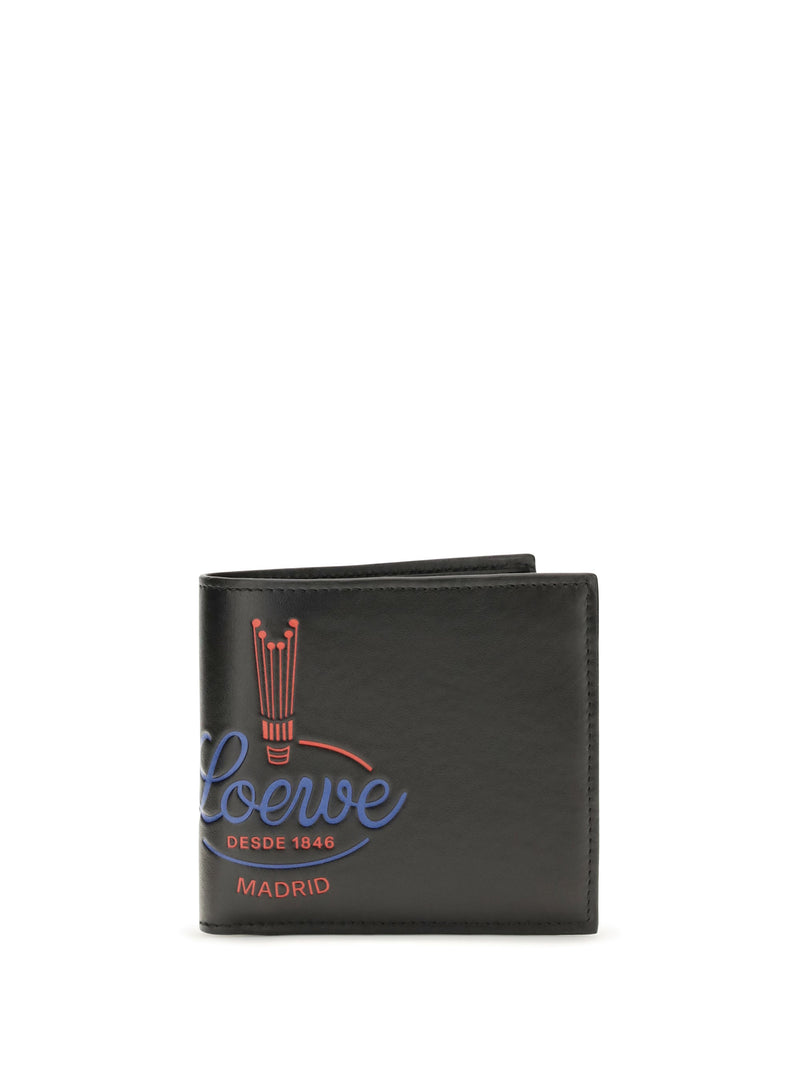 Loewe Crown Wallet — Black Calf Leather (bos Taurus)