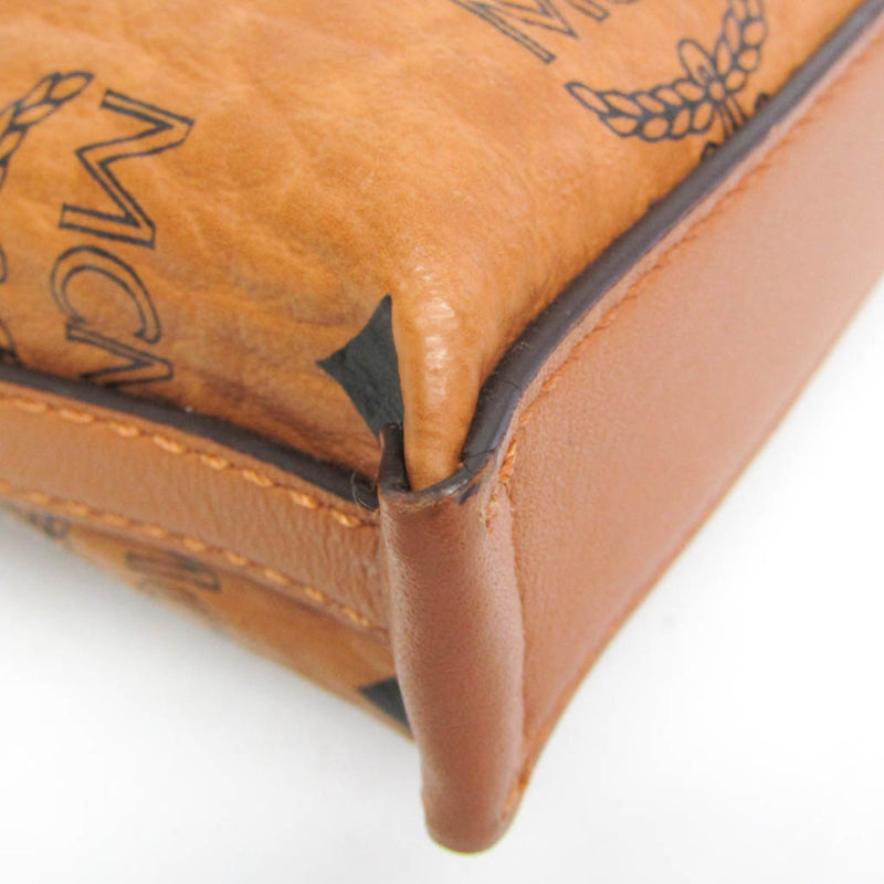 Mcm Visetos Leather Brown Bag
