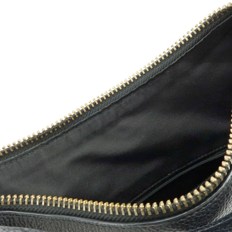 Coach Shoulder Leather Black Bag