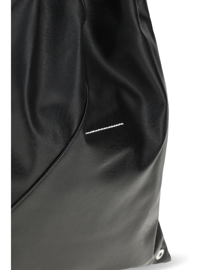 Mm6 Maison Margiela Japanese Handbag — Black Polyurethane; Polyethylene Hand Bags