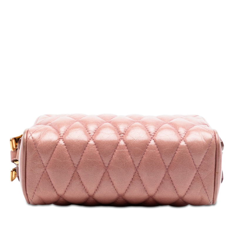 Matelasse Nappa Double Zip Camera Bag - Image 3