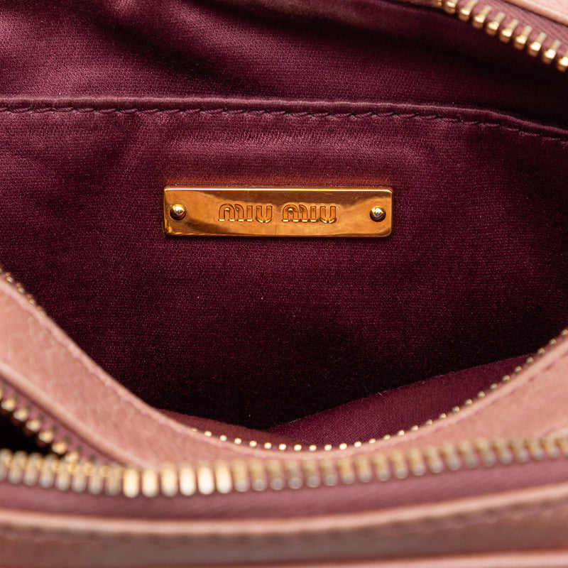 Matelasse Nappa Double Zip Camera Bag - Image 5