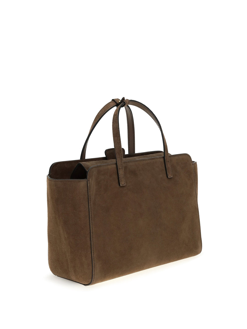 Hidesins Flap M Shoulder Bag — Brown Suede