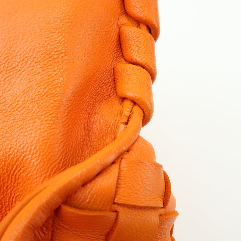 Bottega Veneta Olimpia Intrecciato Nappa Orange Leather Bag