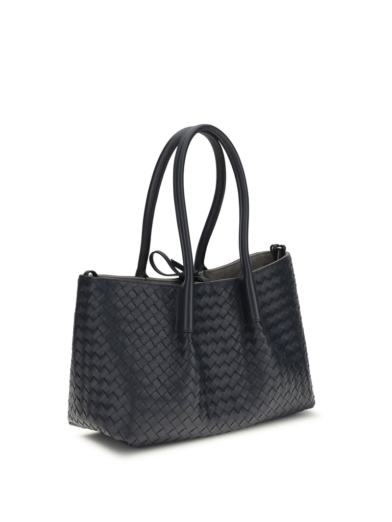 Bottega Veneta Pinacoteca Tote Bag — Black Calf Leather