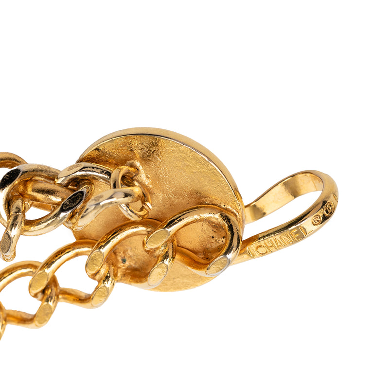 CC Gold Plated Medallion Triple Chain Belt - Image 4