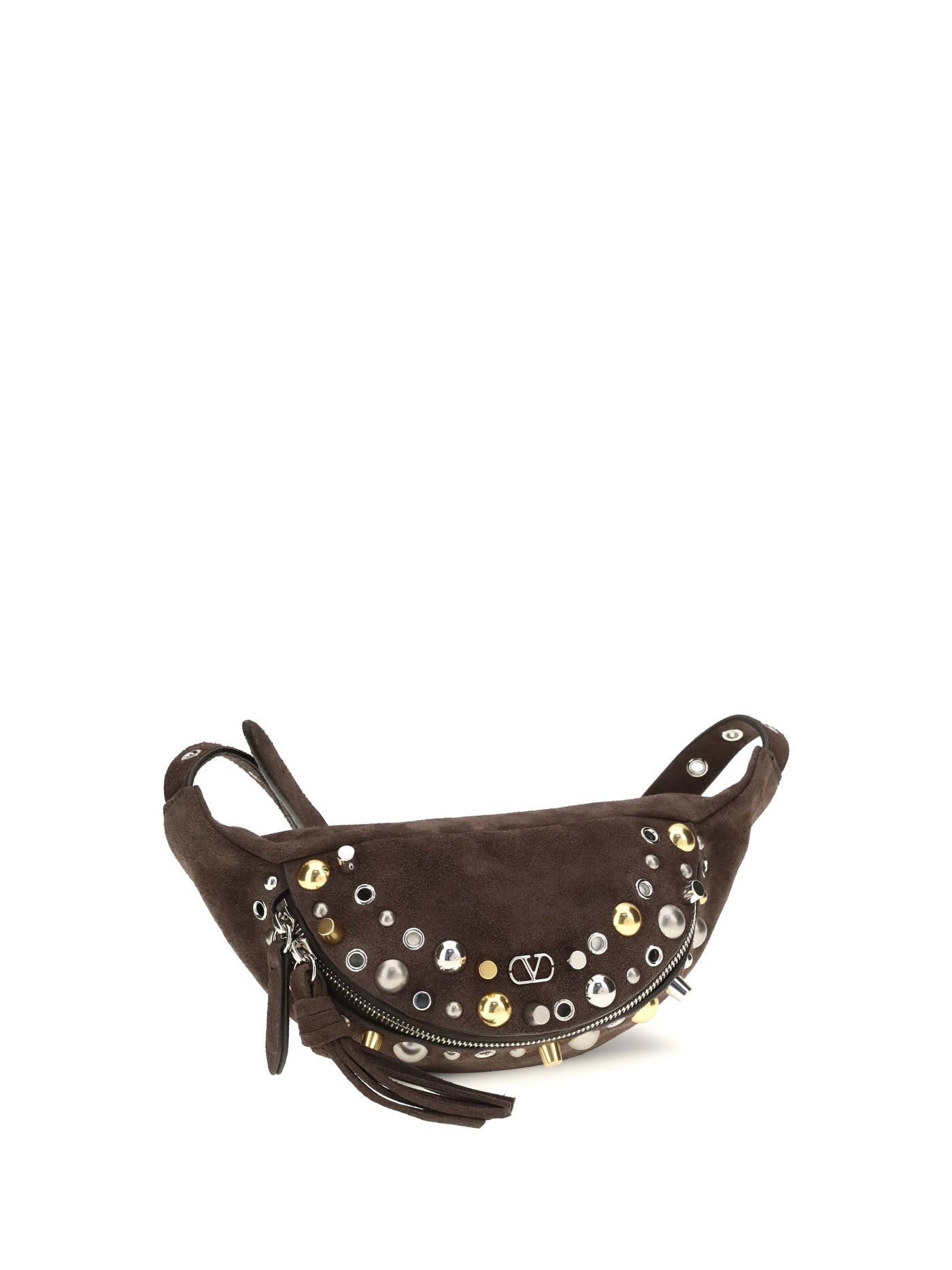 Valentino Garavani Nellcôte Belt Bag — Brown Calf Leather