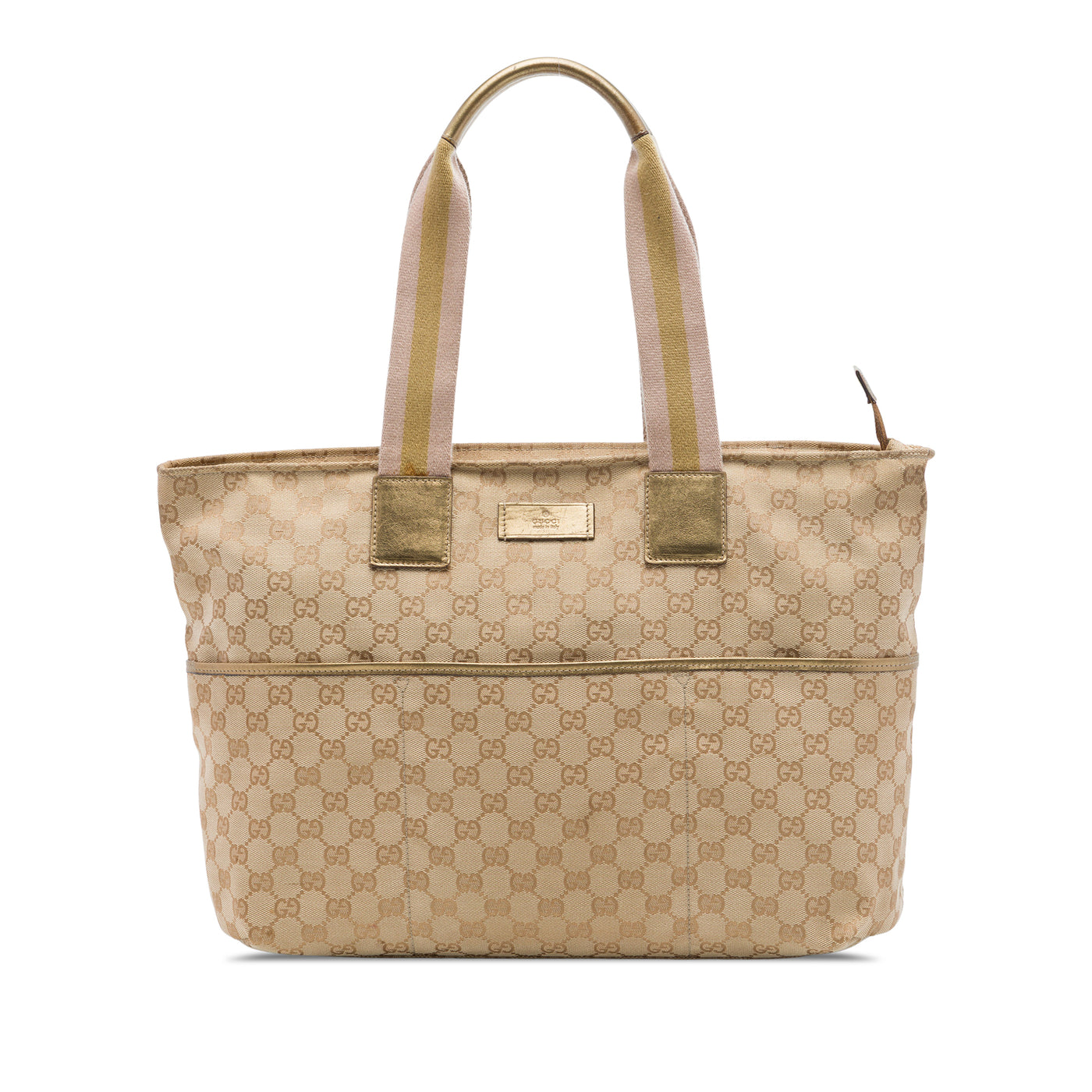 GG Canvas Web Tote - Image 1