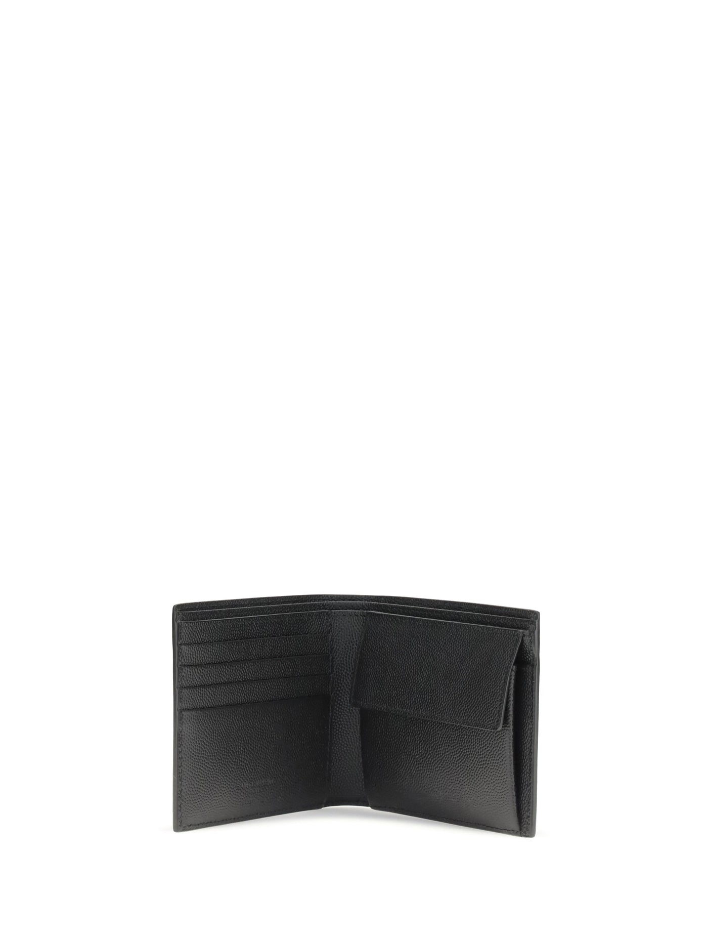 Saint Laurent Leather Billfold Wallet — Black Calf