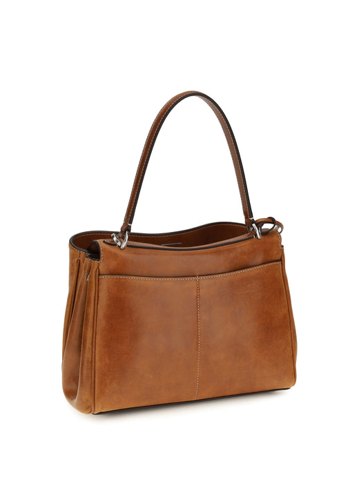 Balenciaga Rodeo Shoulder Bag — Tan Lambskin Leather