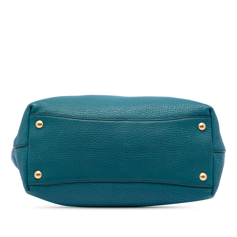 Large Vitello Daino Convertible Shopper Tote - Image 3