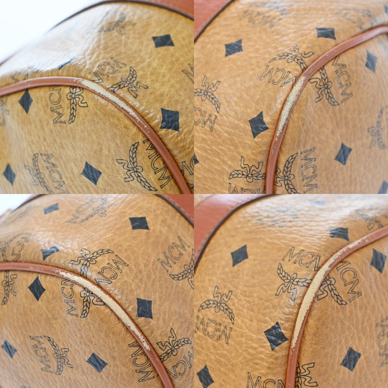 Mcm Visetos Leather Brown Bag