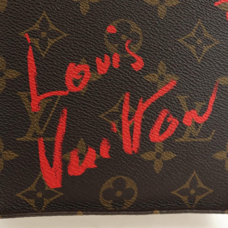Louis Vuitton Petit Sac Plat Limited Edition Fall Love Monogram Canvas Brown Bag