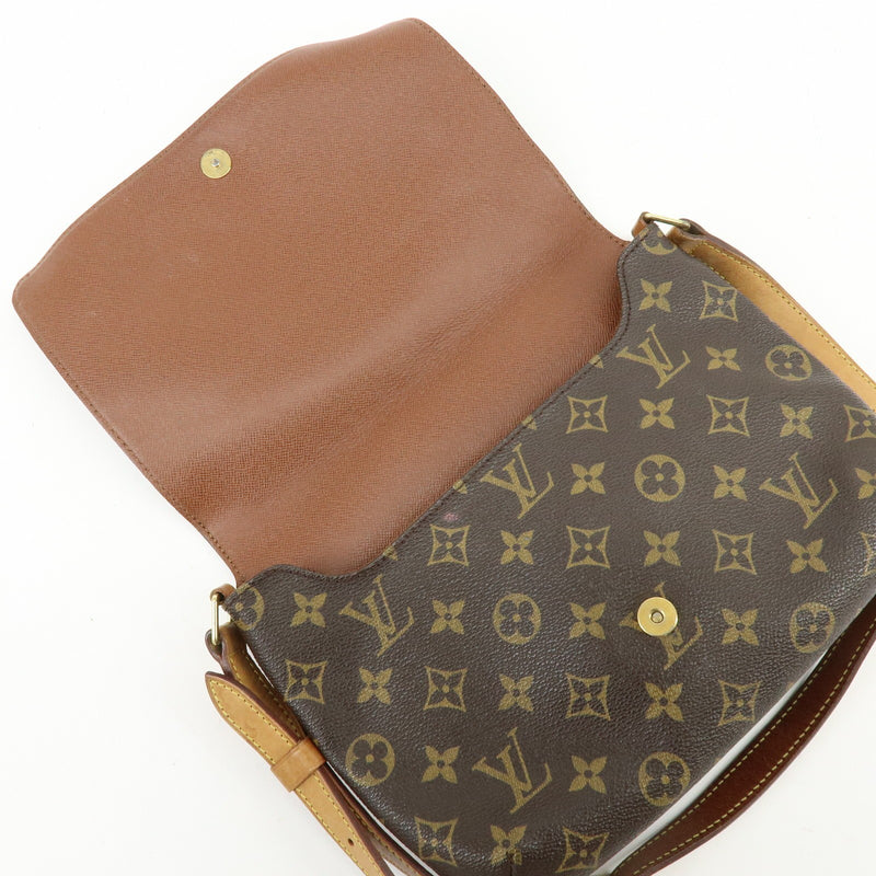 Louis Vuitton Musette Tango Monogram Canvas Brown Bag