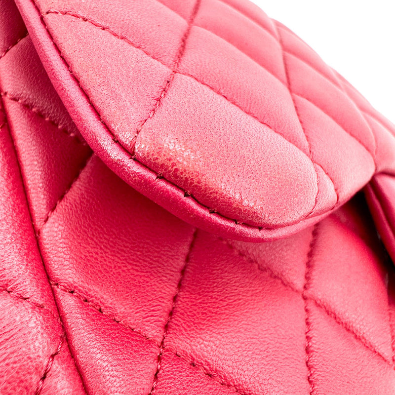 Chanel Backpack Seoul Lambskin Pink Leather