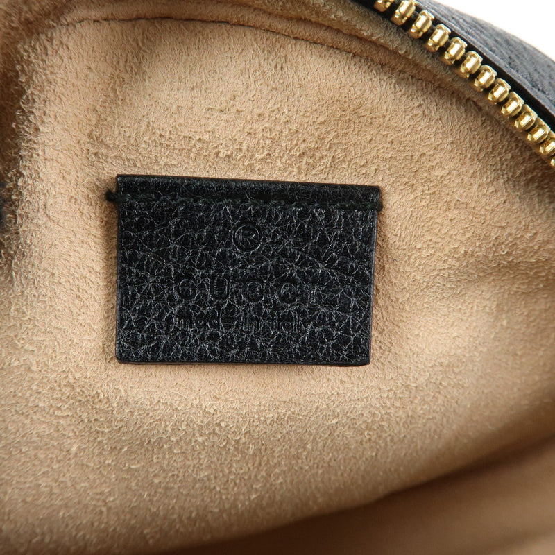 Gucci Ophidia Round Leather Black Bag