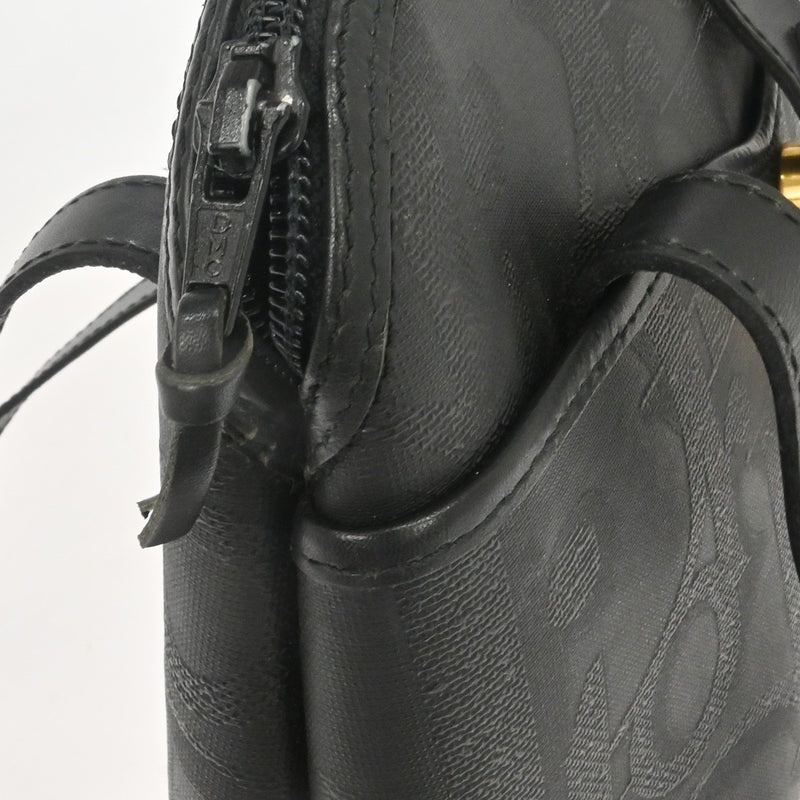 Christian Dior Vintage Canvas Black Pvc Bag