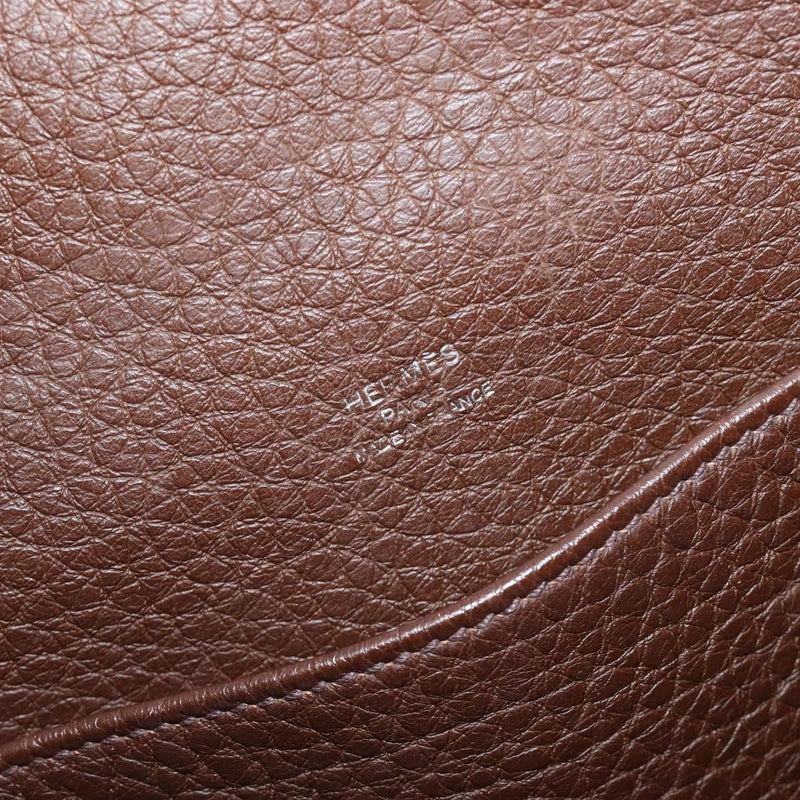 Hermes Sac Good News Leather Brown Bag