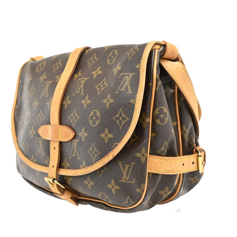 Louis Vuitton Saumur Monogram Canvas Brown Bag