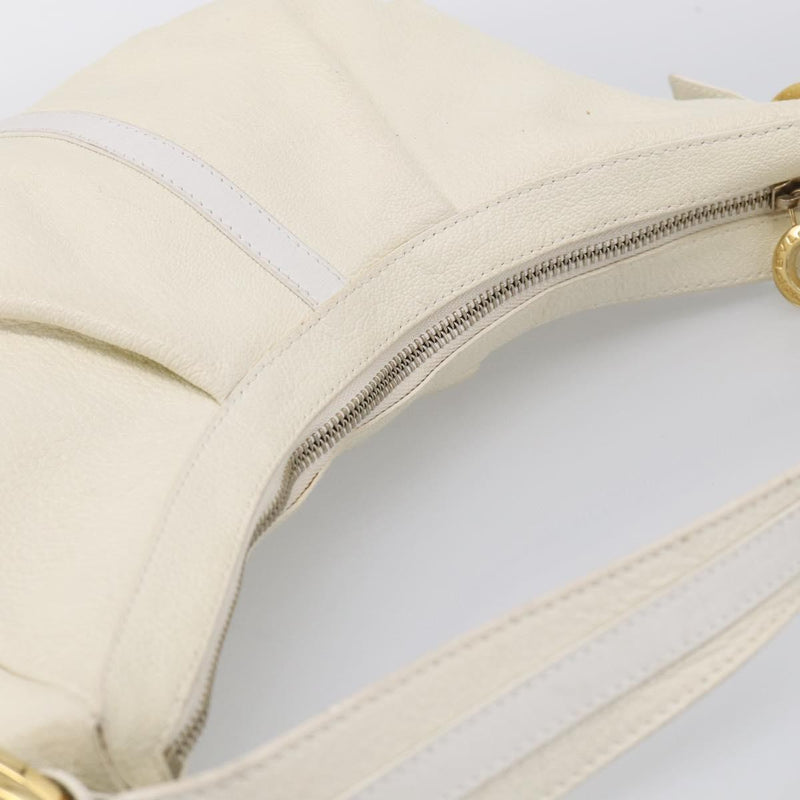 Bvlgari Shoulder Leather White Bag