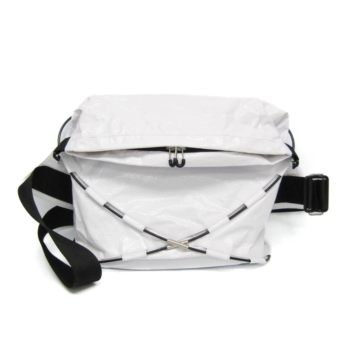 Bottega Veneta Tent Belt Nylon White Plastic Bag