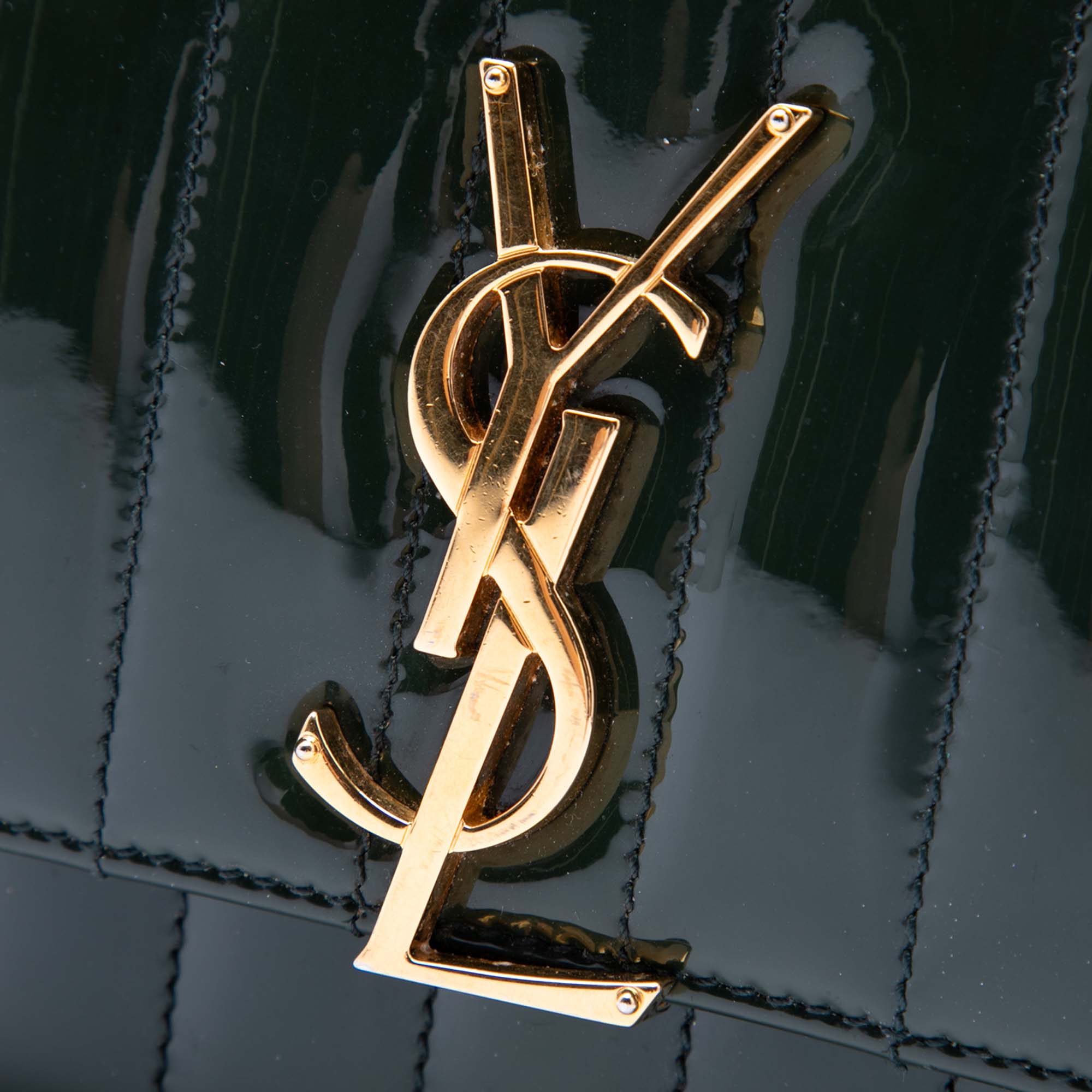 Small Patent Monogram Vicky Chain Bag - Image 5