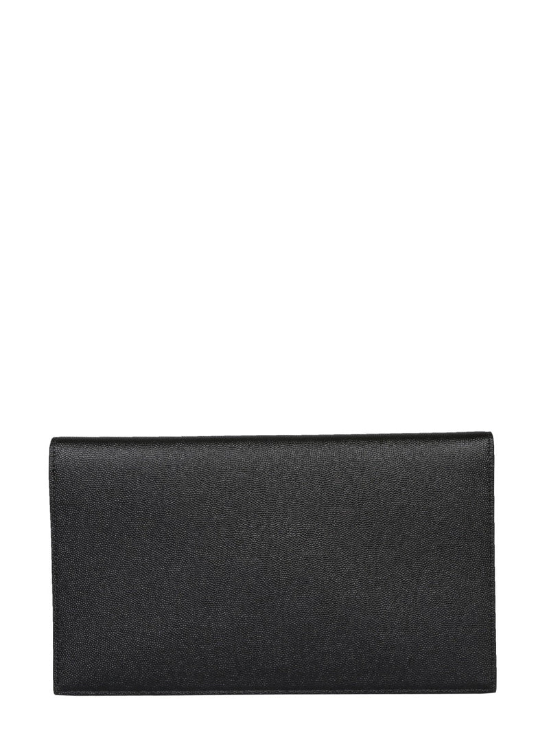 Saint Laurent Uptown Wallet — Black Calfskin