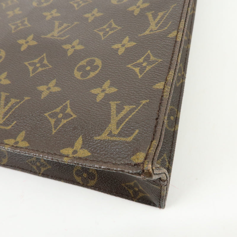 Louis Vuitton Vintage Sac Plat Monogram Canvas Brown Bag