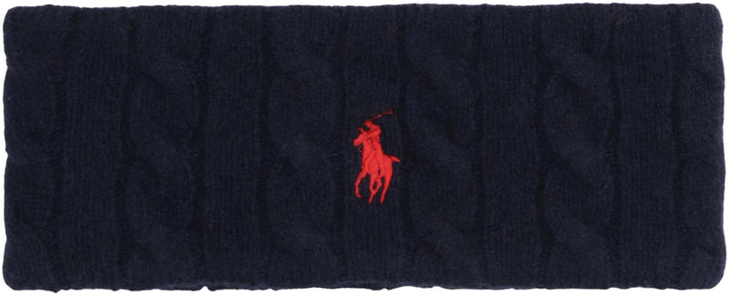 Polo Ralph Lauren Wool-Cashmere Knit Headband — Navy Headbands