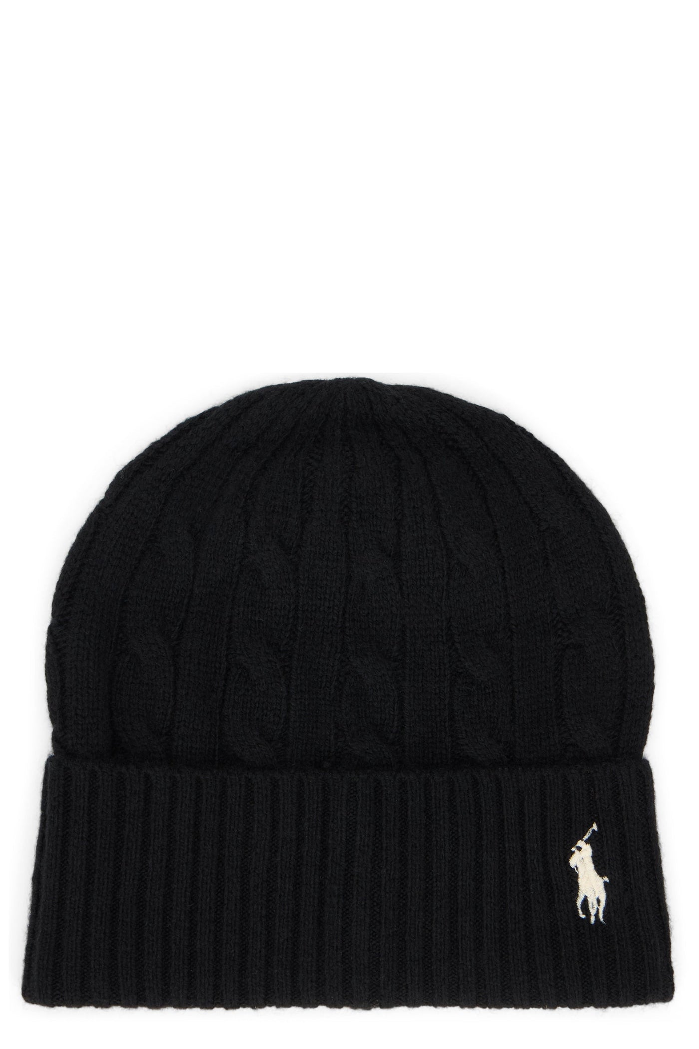 Polo Ralph Lauren 455981442 Wool And Cashmere Beanie — Black Beanies
