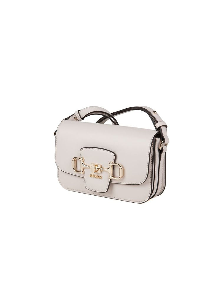 Guess Janie Crossbody Bag — Beige Polyurethane