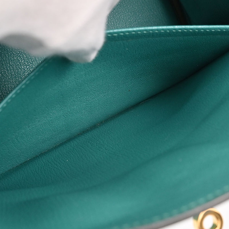 Hermes Birkin Green Epsom With Gold Hardware Leather Bag