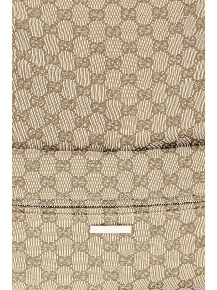 Gucci Tag Backpack — Beige Polyester