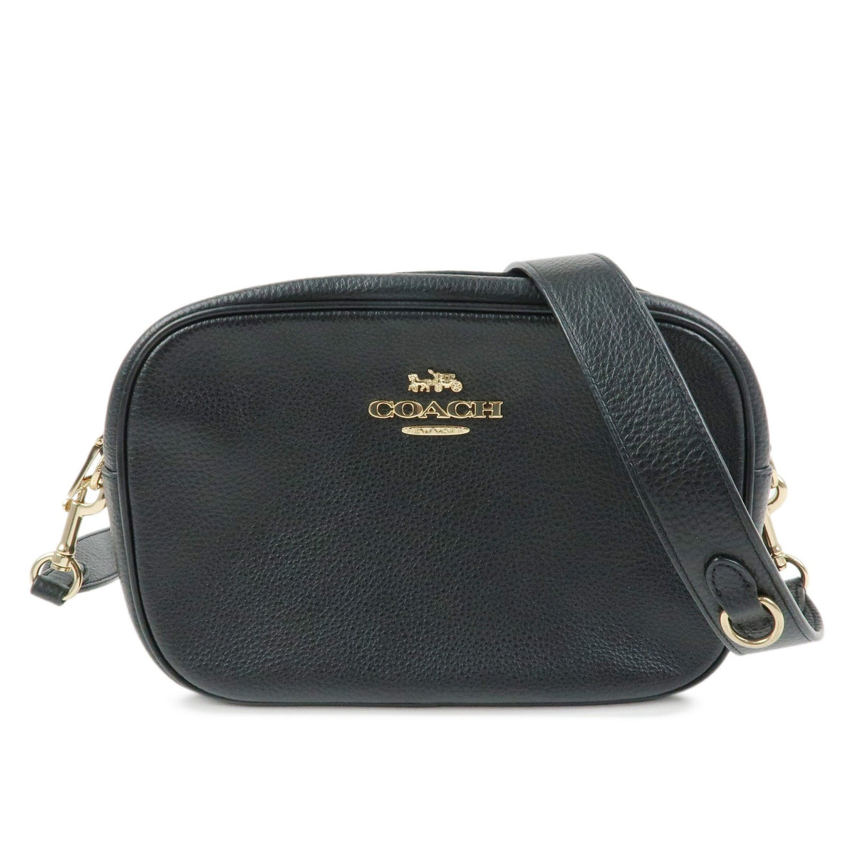 Coach Shoulder Leather Black Bag