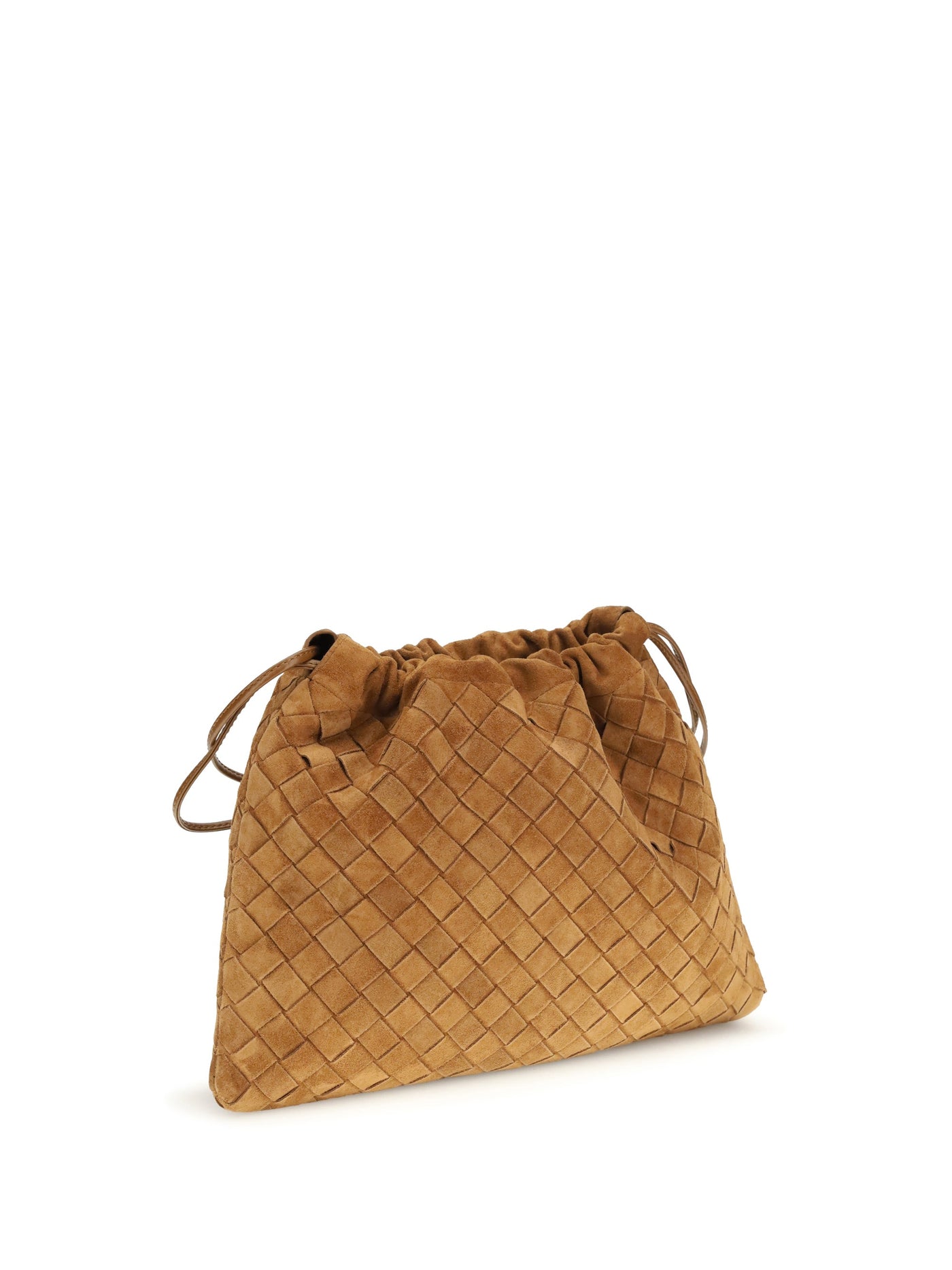 Bottega Veneta Pouch Clutch — Gold Calf Leather Bos Taurus